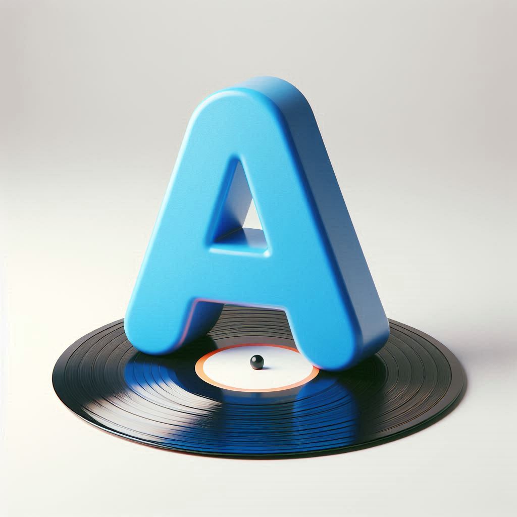 Vinylsingles met de letter A