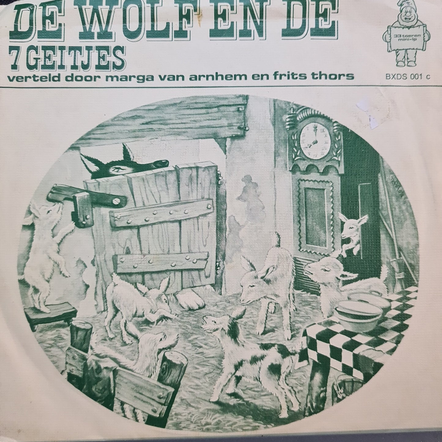 Marga van Arnhem En Frits Thors - De Wolf En De 7 Geitjes 23574 35484 Vinyl Singles Goede Staat