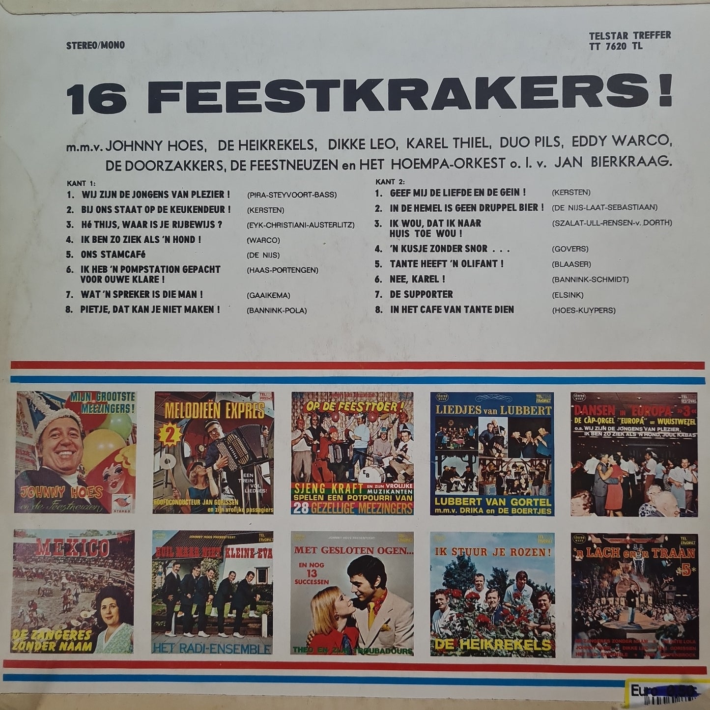 Various - 16 Feestkrakers (LP) 49927 Vinyl LP Goede Staat