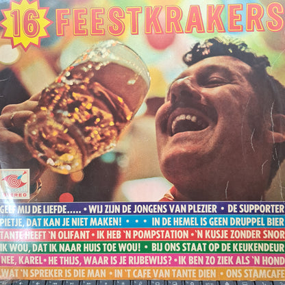 Various - 16 Feestkrakers (LP) 49927 Vinyl LP Goede Staat