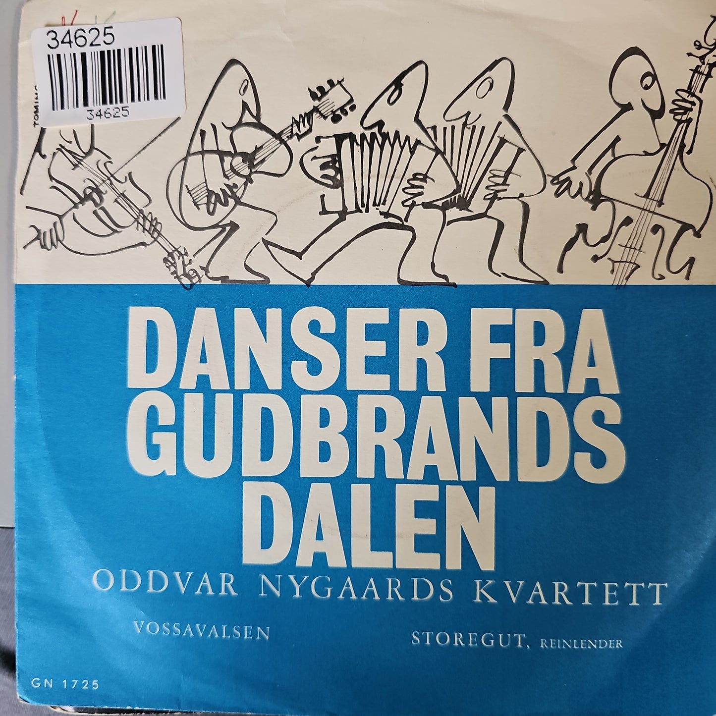 Oddvar Nygaards Kvartett - Danser Fra Gudbrandsdalen 34625 Vinyl Singles Goede Staat