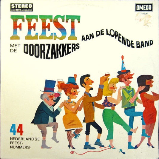 Doorzakkers - Feest Aan De Lopende Band (LP) 44886 Vinyl LP Goede Staat