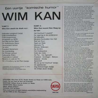 Wim Kan - Een Uur-tje Komische Humor (LP) 40244 Vinyl LP Goede Staat