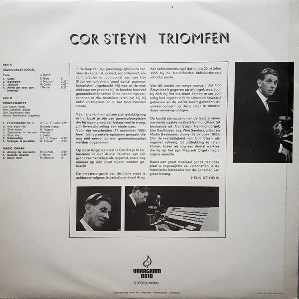 Cor Steyn - Triomfen (LP) 40430 Vinyl LP Goede Staat