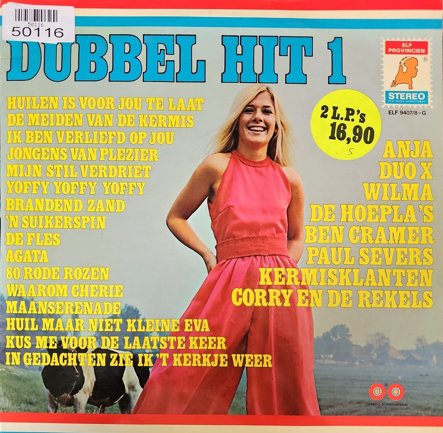 Various - Dubbel Hit Vol  1 (LP) 50116 Vinyl LP Dubbel Goede Staat