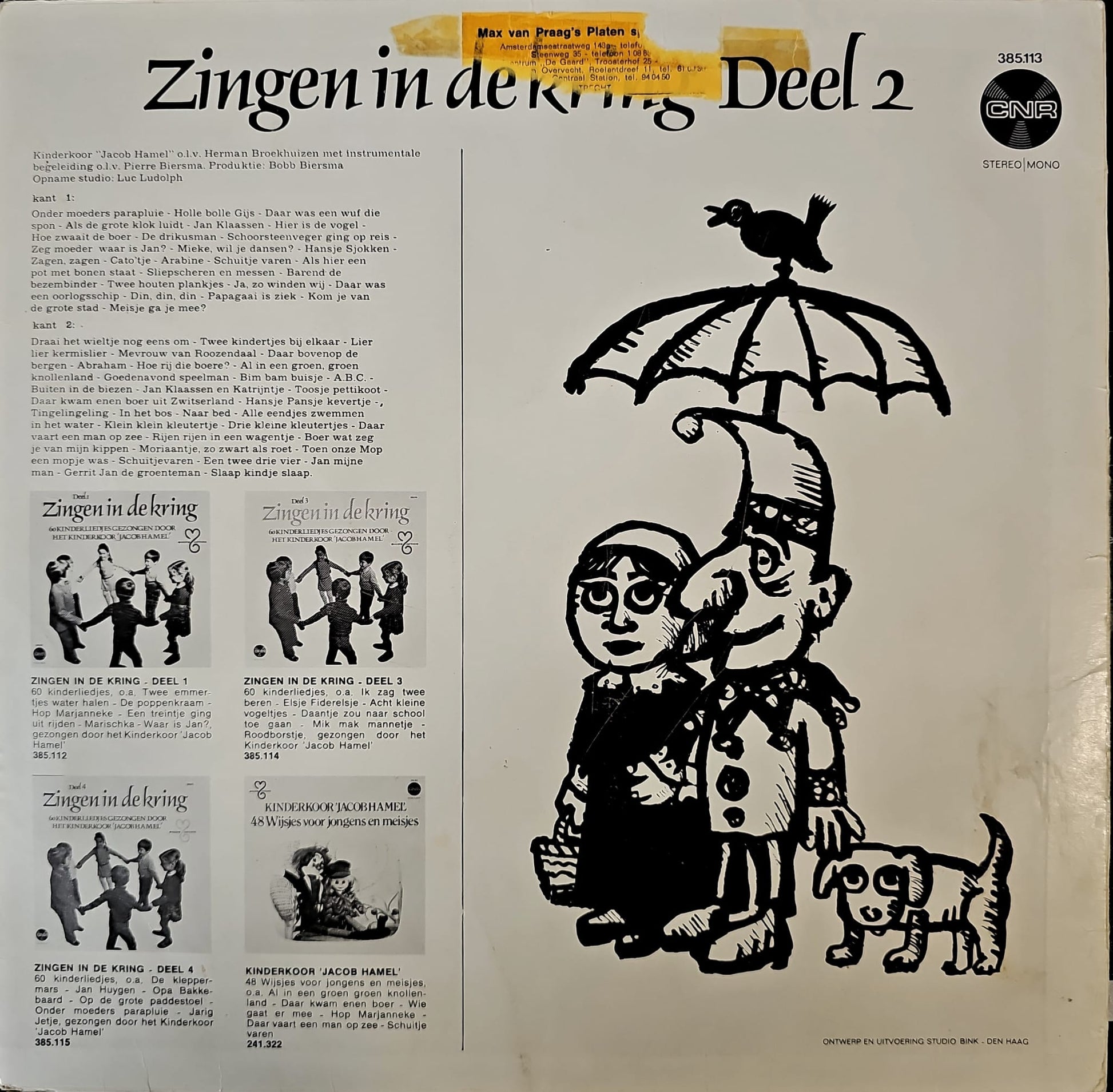 AVRO Kinderkoor - Zingen In De Kring - Deel 2 (LP) 50481 Vinyl LP Goede Staat