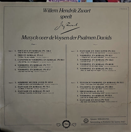 Willem Hendrik Zwart - Speelt Jan Zwart (LP) 50750 Vinyl LP Dubbel Goede Staat