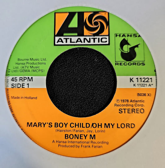 Boney M. - Mary's Boy Child 37517 Vinyl Singles Goede Staat