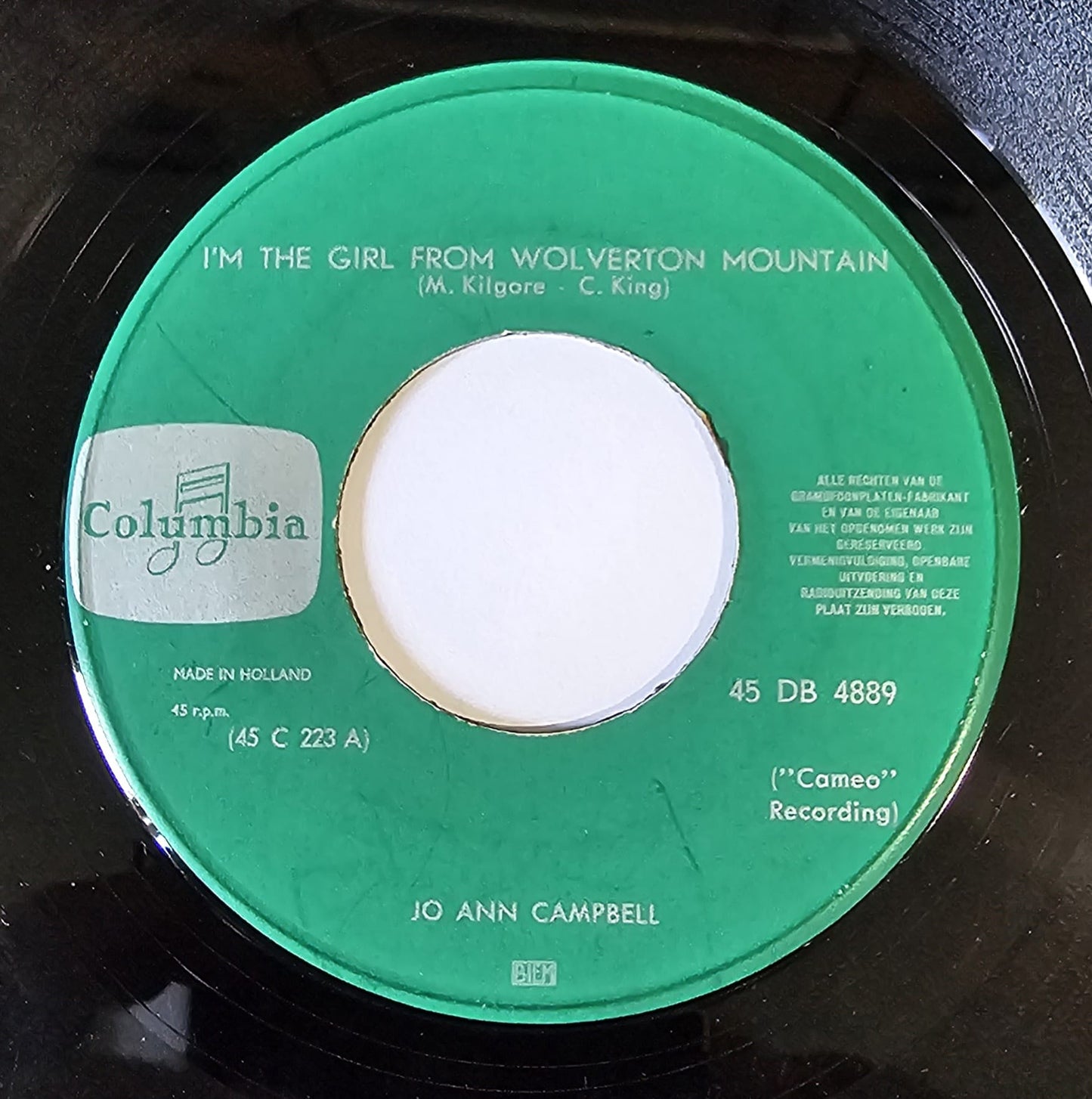 Jo Ann Campbell - I'm The Girl From Wolverton Mountain 19364 Vinyl Singles Goede Staat ++