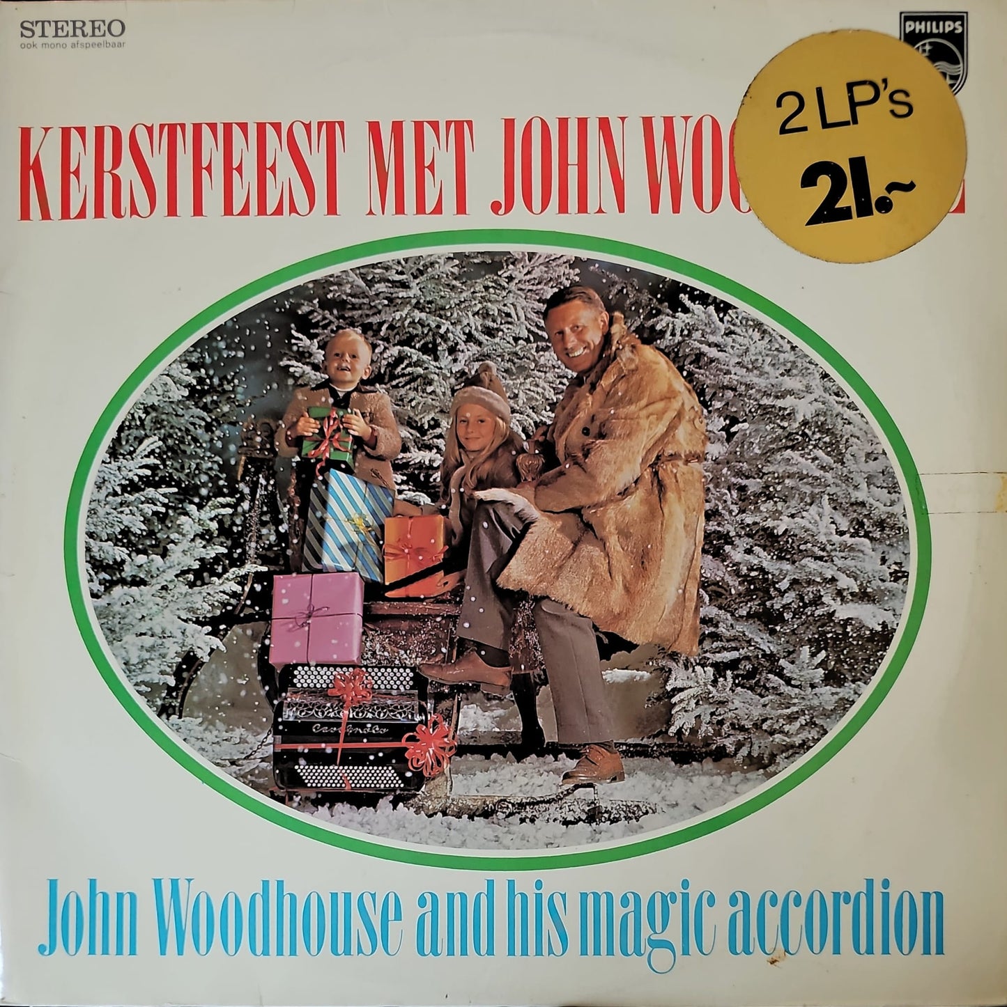 John Woodhouse - Kerstfeest Met John Woodhouse (LP) 51108 Vinyl LP Dubbel Goede Staat