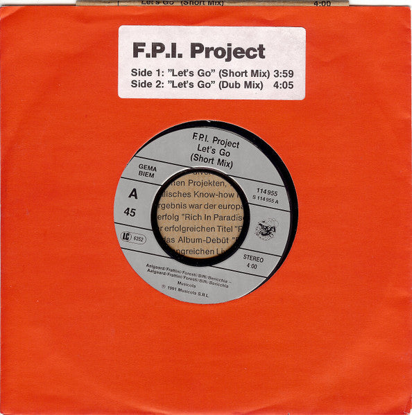 FPI Project - Let's Go 39161 Vinyl Singles Goede Staat