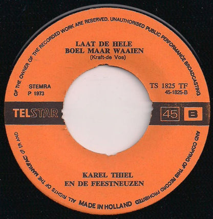 Karel Thiel  En De De Feestneuzen - Ba-, Ba- Barend 34597 Vinyl Singles Goede Staat