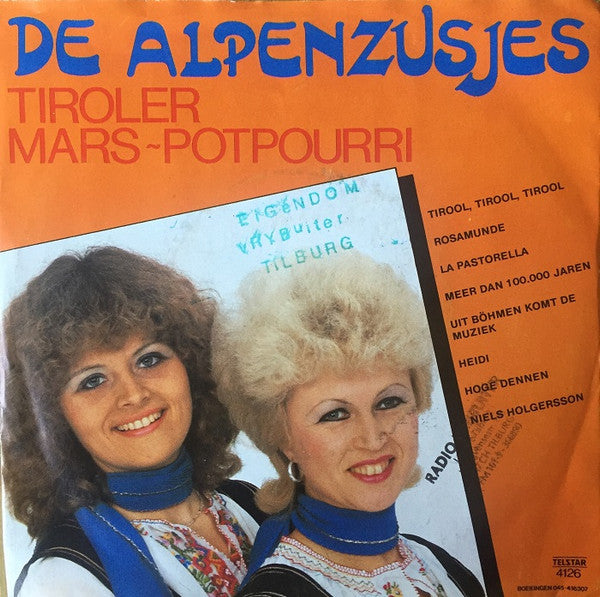 Alpenzusjes - Tiroler Mars-Potpourri 37198 Vinyl Singles Goede Staat