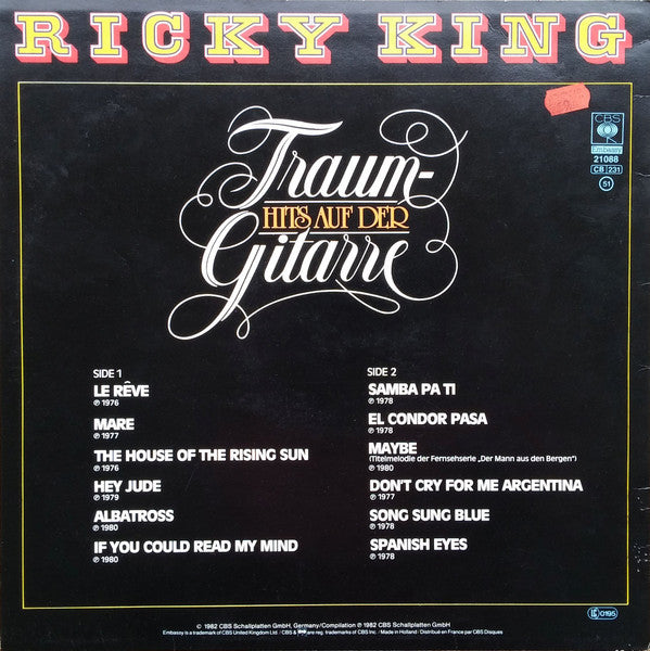 Ricky King - Traum- Hits Auf Der Gitarre (LP) 49937 Vinyl LP Goede Staat