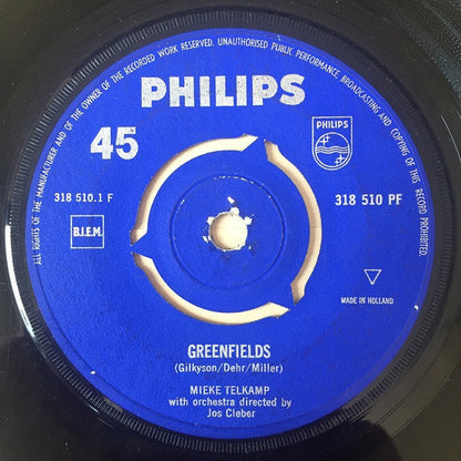 Mieke Telkamp - Greenfields 38300 Vinyl Singles Goede Staat