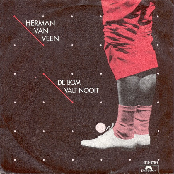 Herman van Veen - De Bom Valt Nooit Vinyl Singles Goede Staat