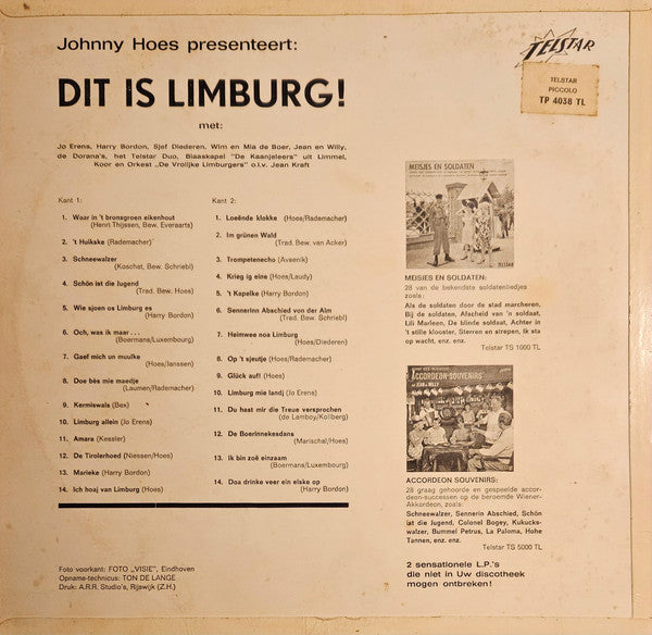 Jo Erens, Harry Bordon, Sjef Diederen - Dit Is Limburg! (LP) 51313 Vinyl LP Goede Staat