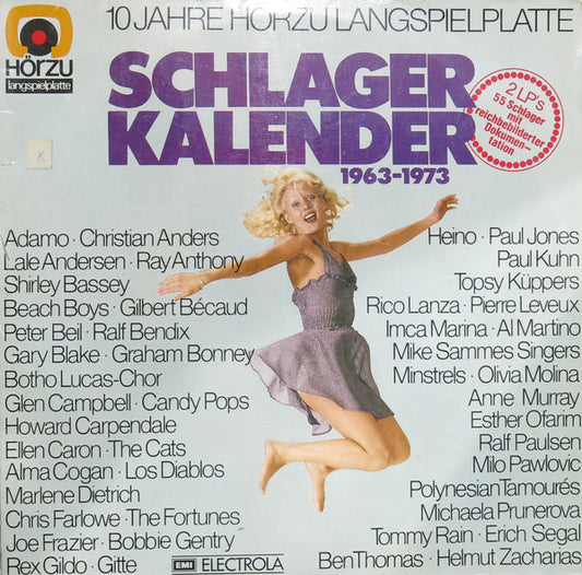 Various - Schlager Kalender 1963-1973 (LP) 50626 Vinyl LP Dubbel Goede Staat