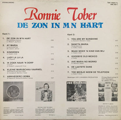 Ronnie Tober - De Zon In M'n Hart (LP) 42046 Vinyl LP Goede Staat