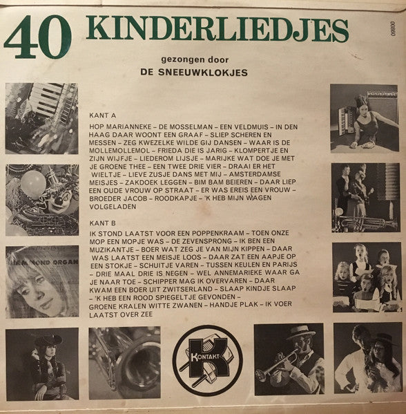 Sneeuwklokjes - 40 Kinderliedjes (LP) 40840 Vinyl LP Goede Staat