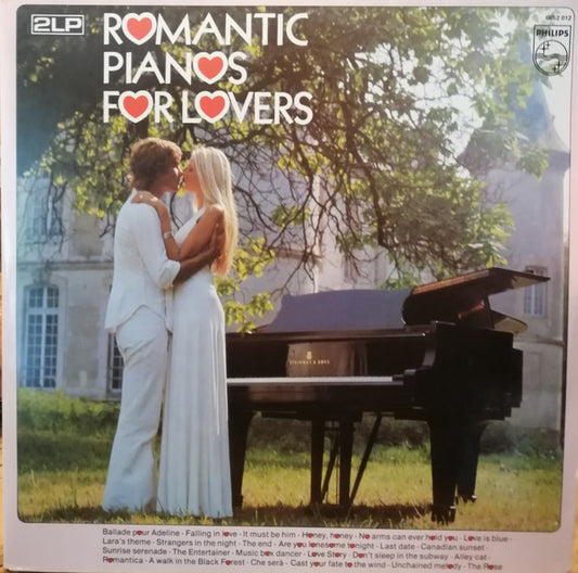 Various - Romantic Pianos For Lovers (LP) 50225 Vinyl LP Dubbel Goede Staat