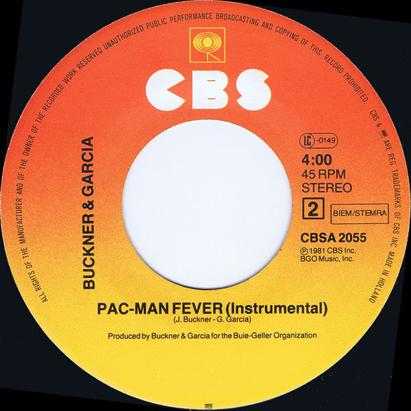 Buckner & Garcia - Pac-Man Fever 38717 Vinyl Singles Goede Staat