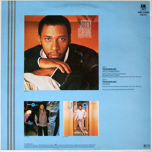 Jeffrey Osborne - The Borderlines (Maxi-Single)  50126 Maxi-Singles Goede Staat