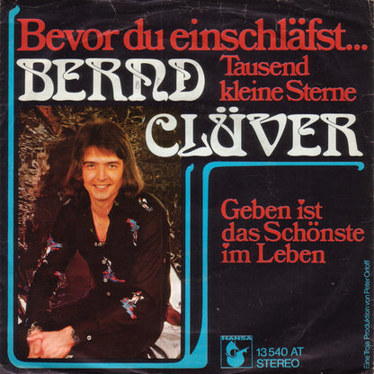 Bernd Clüver - Bevor Du Einschläfst... Tausend Kleine Sterne Vinyl Singles Goede Staat