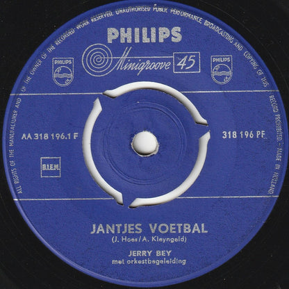 Jerry Bey - Jantje's Voetbal 40066 Vinyl Singles Hoes: Generic