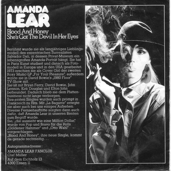 Amanda Lear - Blood & Honey 36555 Vinyl Singles Goede Staat