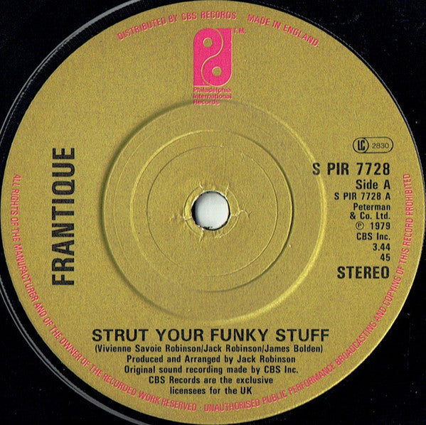 Frantique - Strut Your Funky Stuff 08056 Vinyl Singles Hoes: Generic