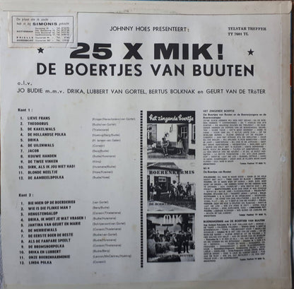 Boertjes van Buuten - 25 x Mik (LP) 51151 (B) Vinyl LP Goede Staat