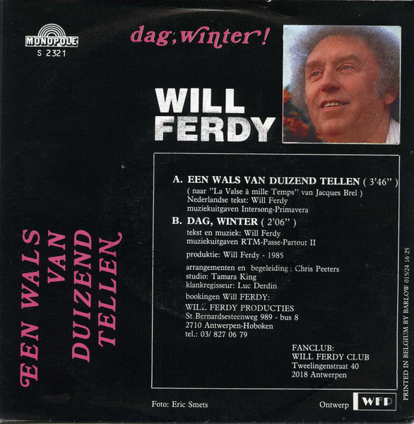 Will Ferdy - Een Wals Van Duizend Tellen 37038 Vinyl Singles Goede Staat