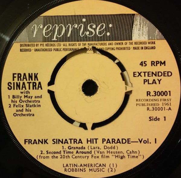 Frank Sinatra - Hit Parade Vol.1 (EP) 33418 Vinyl Singles EP Goede Staat