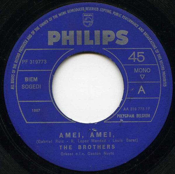 Brothers - Amei Amei 36583 Vinyl Singles Goede Staat ++