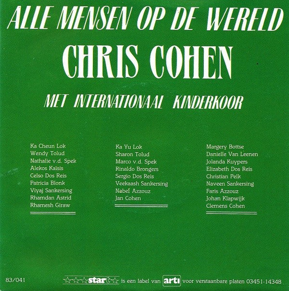 Chris Cohen - Alle Mensen Op De Wereld 17893 Vinyl Singles Goede Staat