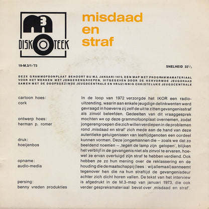 Unknown Artist - Misdaad En Straf 17736 Vinyl Singles Goede Staat