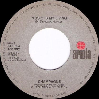 Champagne - That's Life Vinyl Singles Hoes: Generic