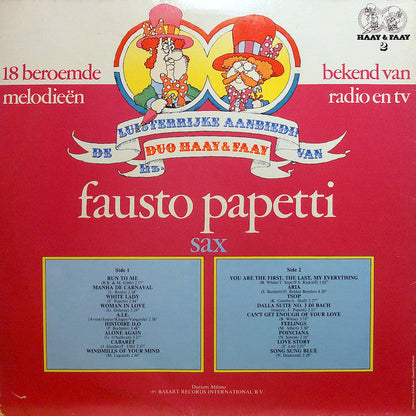 Fausto Papetti - Duo Haay & Faay Presenteert Fausto Papetti (LP) 40927 Vinyl LP Goede Staat