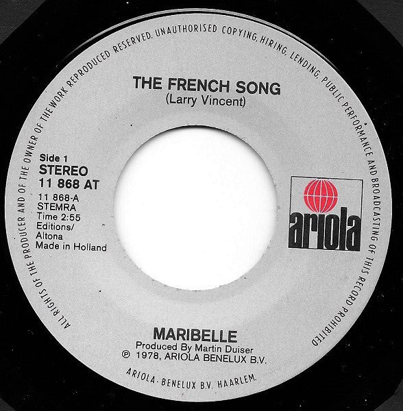 Maribelle - The French Song 39194 Vinyl Singles Goede Staat