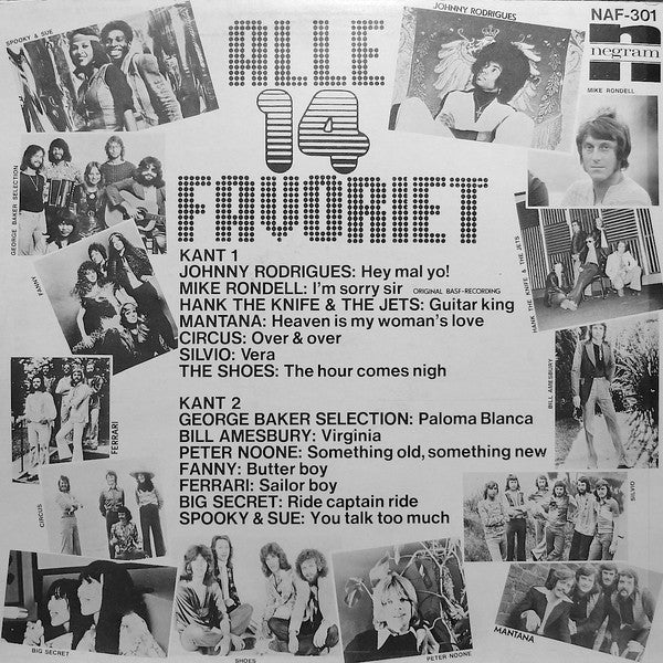 Various - Alle 14 Favoriet! (LP) 50246 Vinyl LP Goede Staat