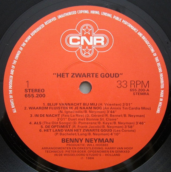 Benny Neyman - Het Zwarte Goud (LP) 50055 Vinyl LP Goede Staat