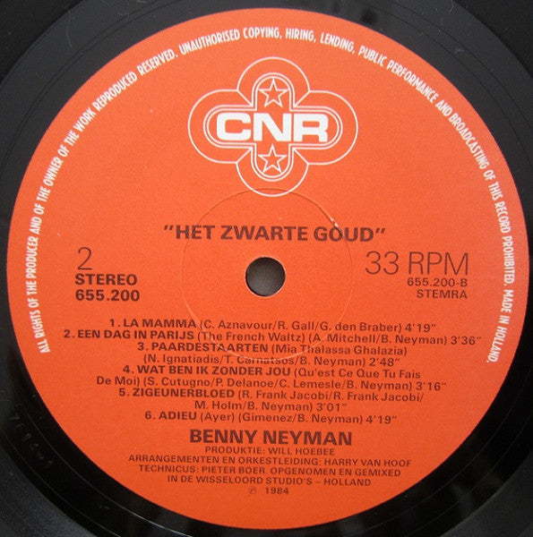 Benny Neyman - Het Zwarte Goud (LP) 50055 Vinyl LP Goede Staat