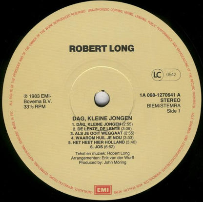 Robert Long - Dag Kleine Jongen (LP) 40432 Vinyl LP Goede Staat