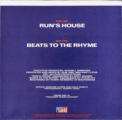 Run-DMC - Run's House 35829 Vinyl Singles Goede Staat