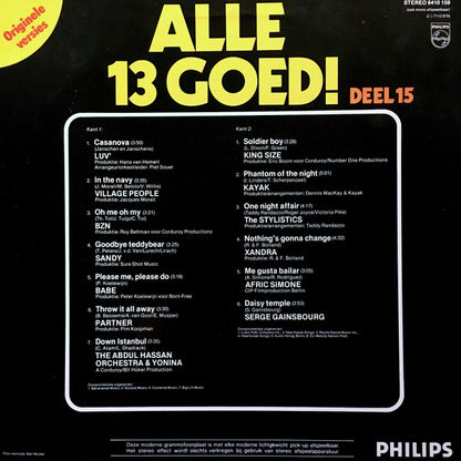 Various - Alle 13 Goed! Deel 15 (LP) 51314 Vinyl LP Goede Staat