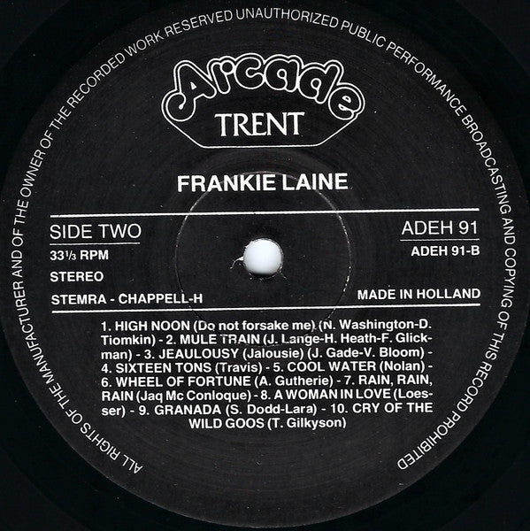 Frankie Laine - The World Of Frankie Laine (LP) 49314 Vinyl LP Goede Staat