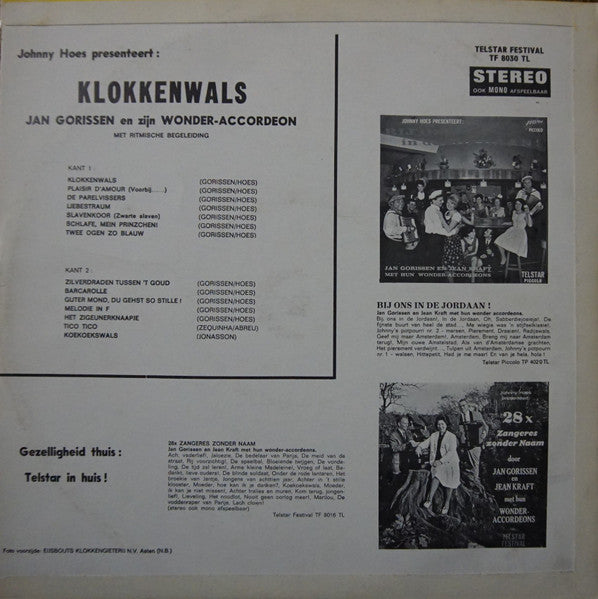 Jan Gorissen - Johnny Hoes Presenteert: Klokkenwals (LP) 50048 Vinyl LP Goede Staat