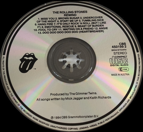 Rolling Stones - Rewind (CD) Compact Disc Goede Staat