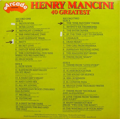 Henry Mancini - 40 Greatest (LP) 44217 Vinyl LP Goede Staat